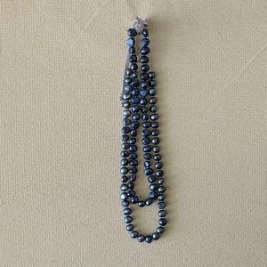 SOLD//Freshwater peacock pearl necklaces